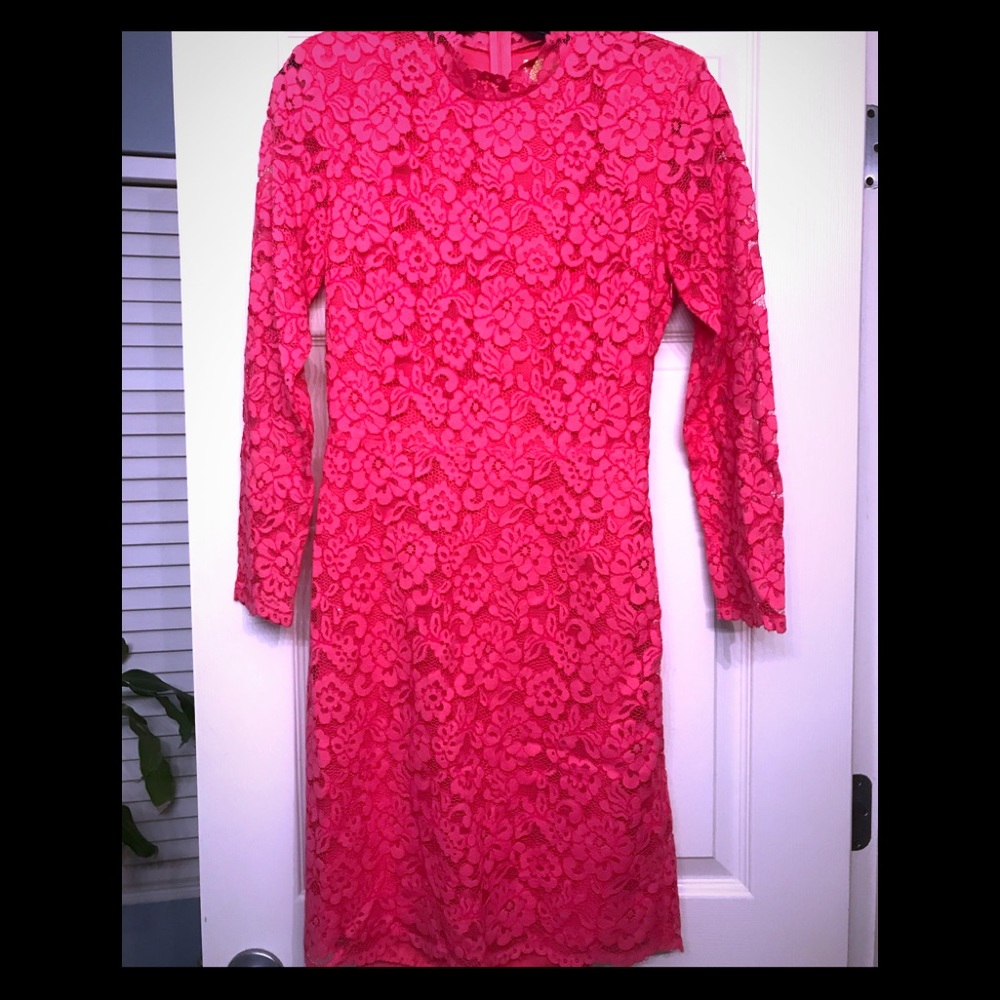 H & M pink lace dress